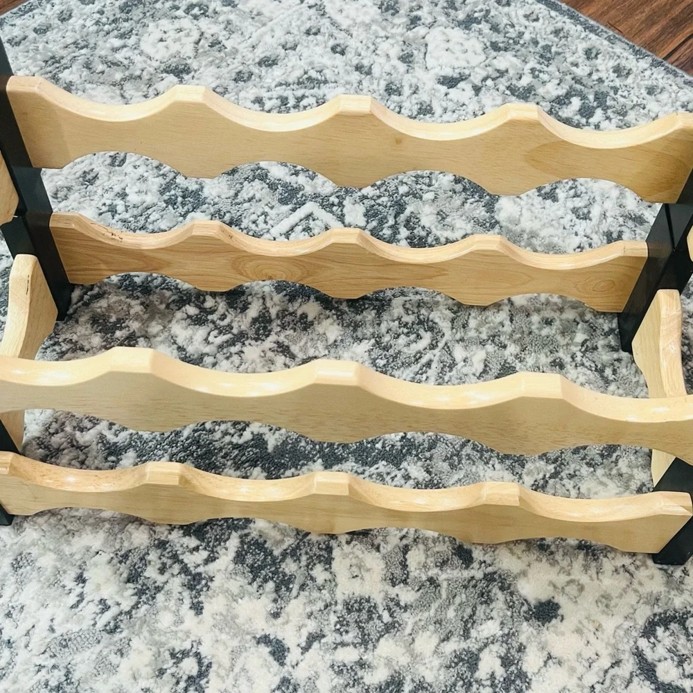 Tier Freestanding Wood Stackable Wine Rack-1 or 2 Tiers